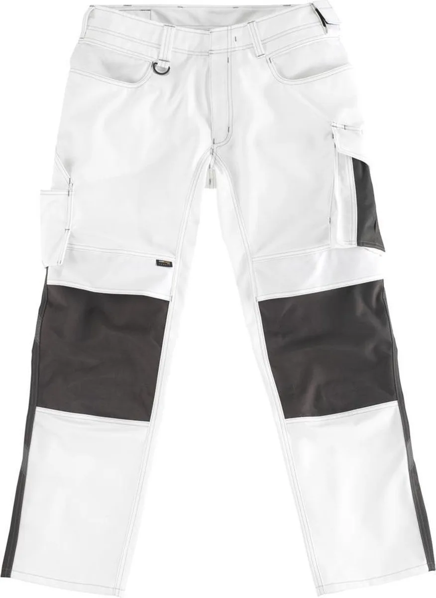 Unique Broek met kniezakken 12679-442 - wit/donkerantraciet - 82 van Mascot, Wit, Donkerantraciet, C58 – productafbeelding
