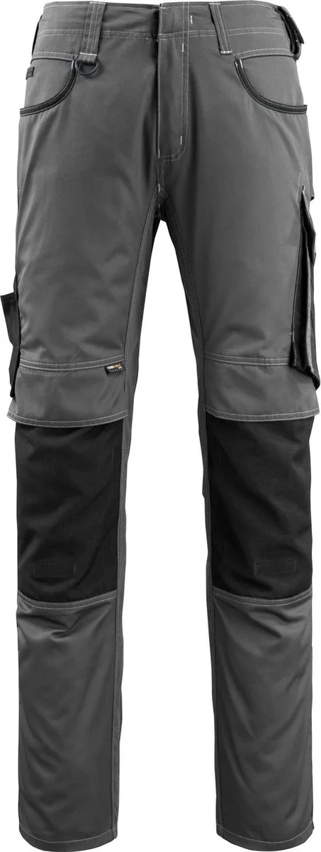 Unique Broek met kniezakken 13079-230 - donkerantraciet/zwart - 82 fra Mascot, Donkerantraciet, Sort, C52 – produktbillede