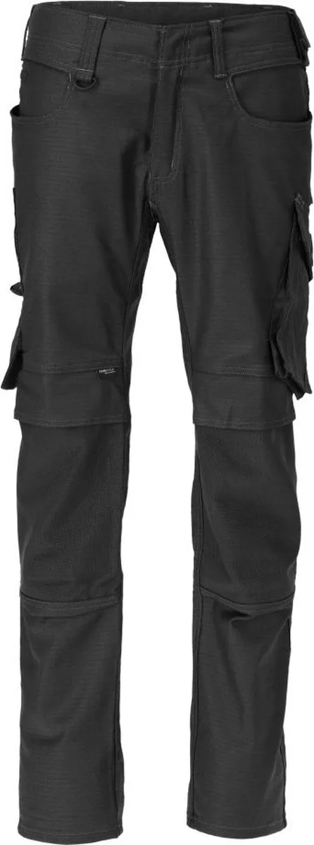 Unique Broek met kniezakken 20279-459 - Zwart - 82 van Mascot, Zwart, C58 – productafbeelding