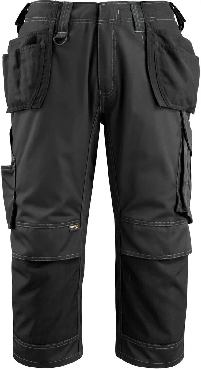 Unique Driekwart broek met spijkerzakken 14449-442 - Zwart fra Mascot, Sort, C46 – produktbillede