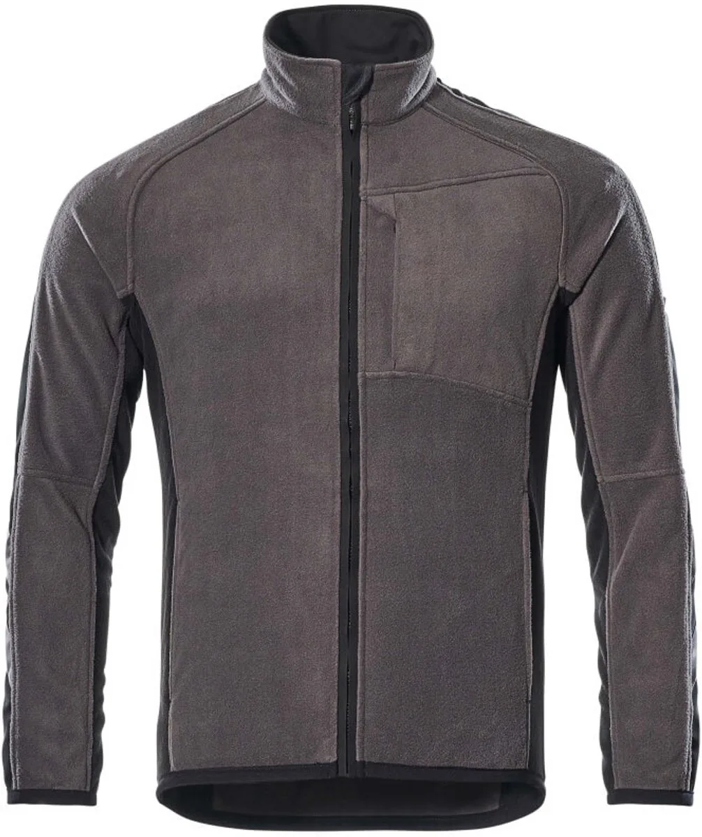 Unique Fleece jas 16003-302 - donkerantraciet/zwart van Mascot, Donkerantraciet, Zwart, 4XL – productafbeelding