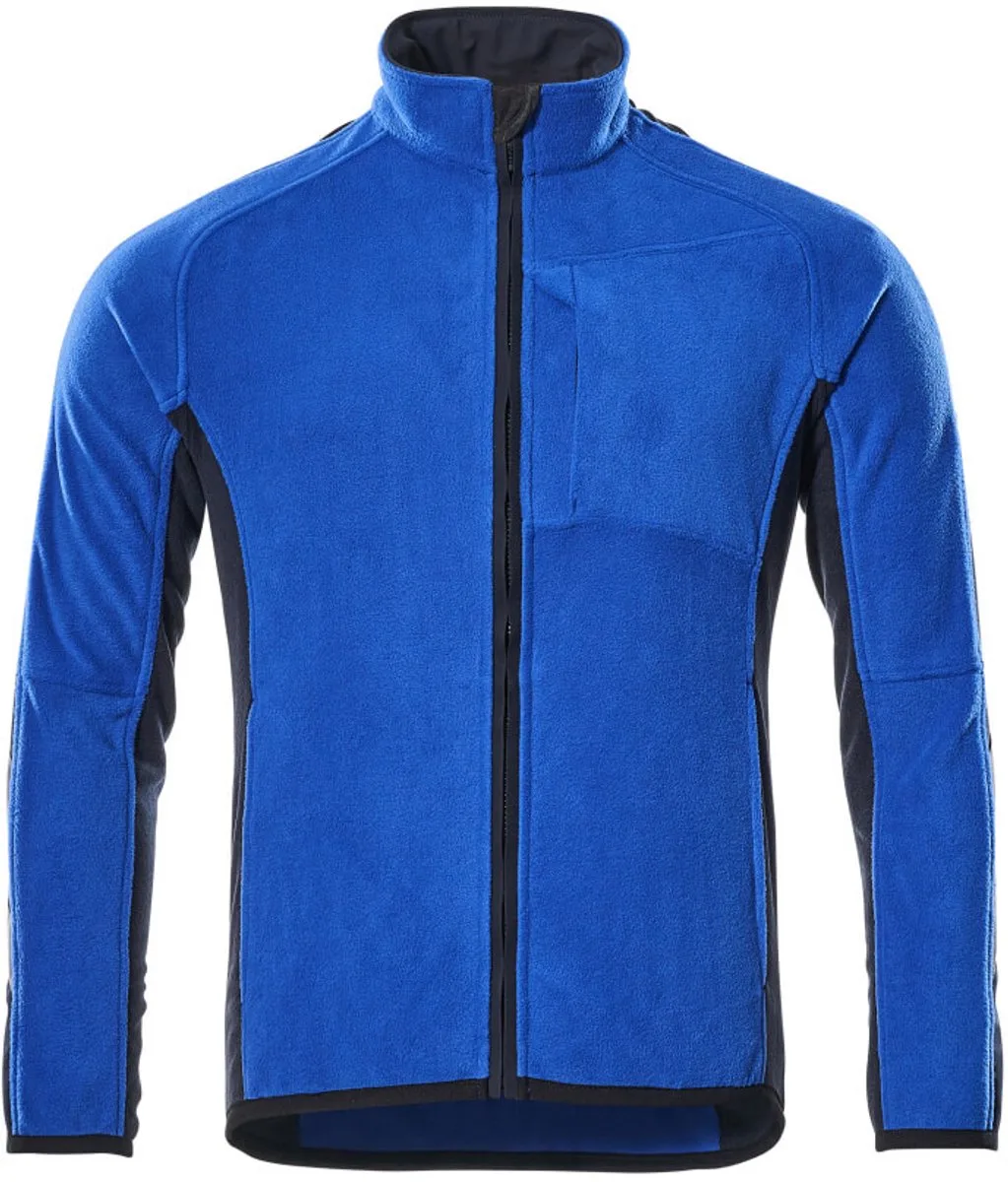 Unique Fleece jas 16003-302 - korenblauw/donkermarine van Mascot, Korenblauw, Donkermarine, XXL – productafbeelding