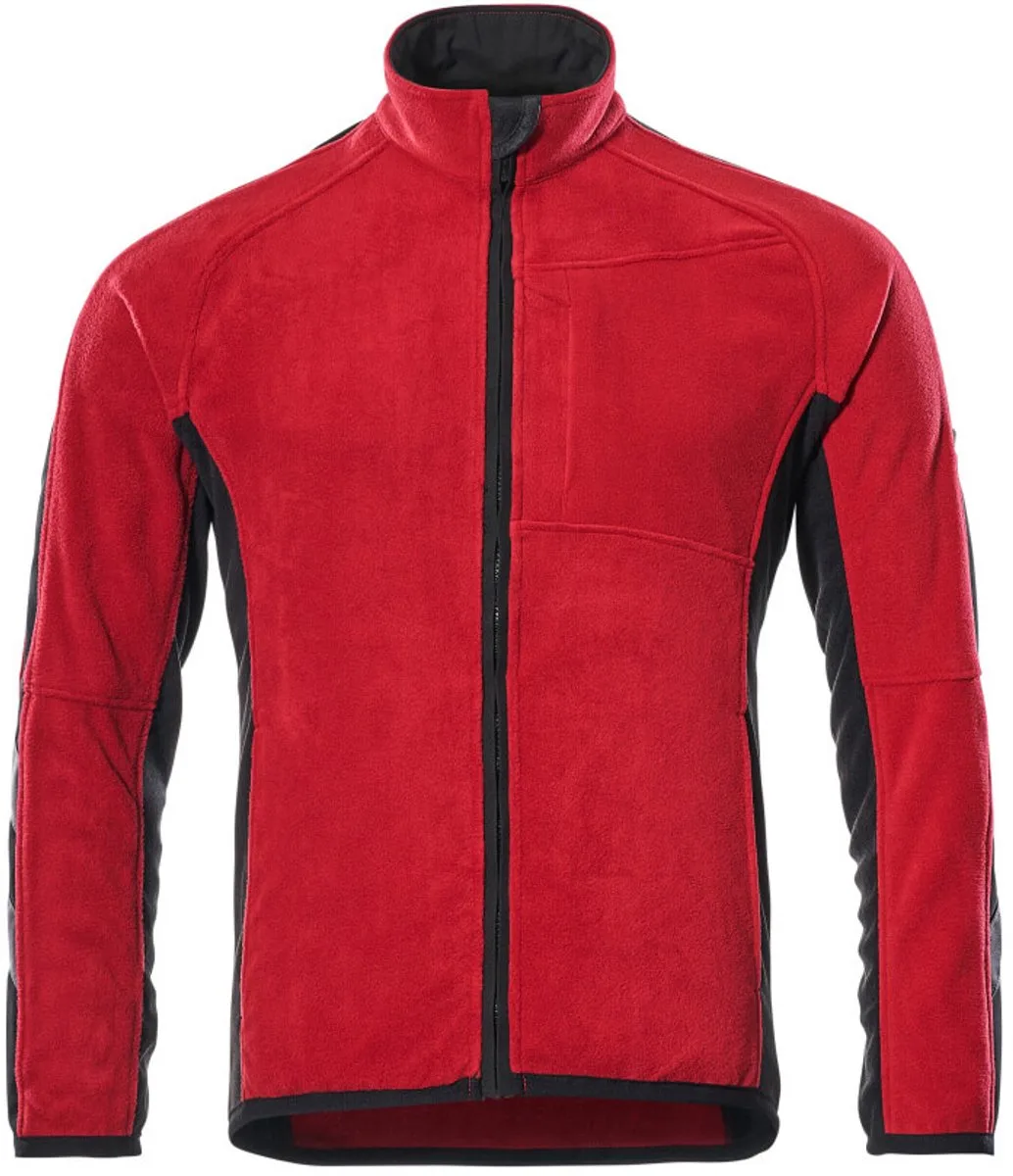 Unique Fleece jas 16003-302 - Rood/Zwart de Mascot, Rouge, Noir, XXL – image du produit