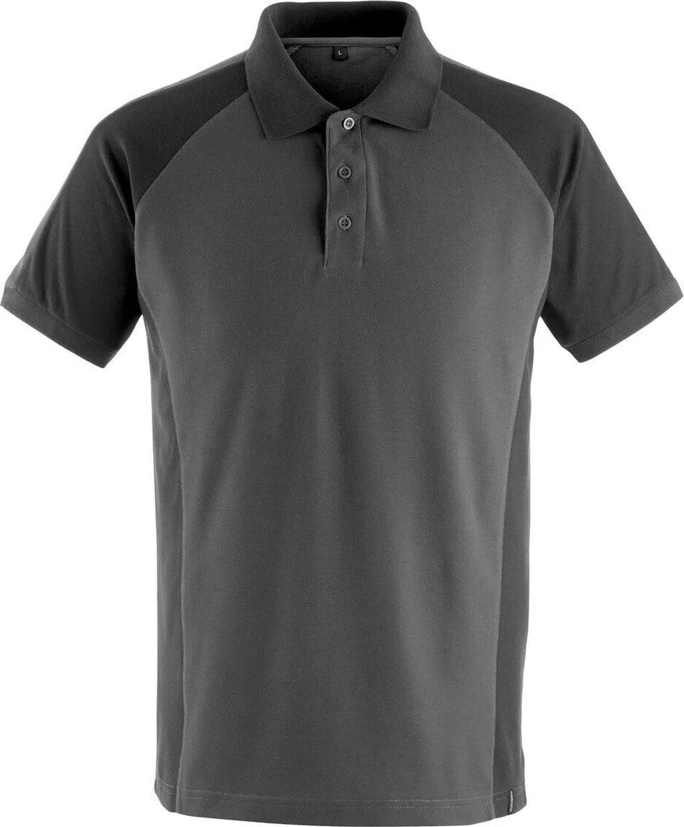 Unique Poloshirt 50569-961 - donkerantraciet/zwart von Mascot, Donkerantraciet, Schwarz, XS – Produktbild