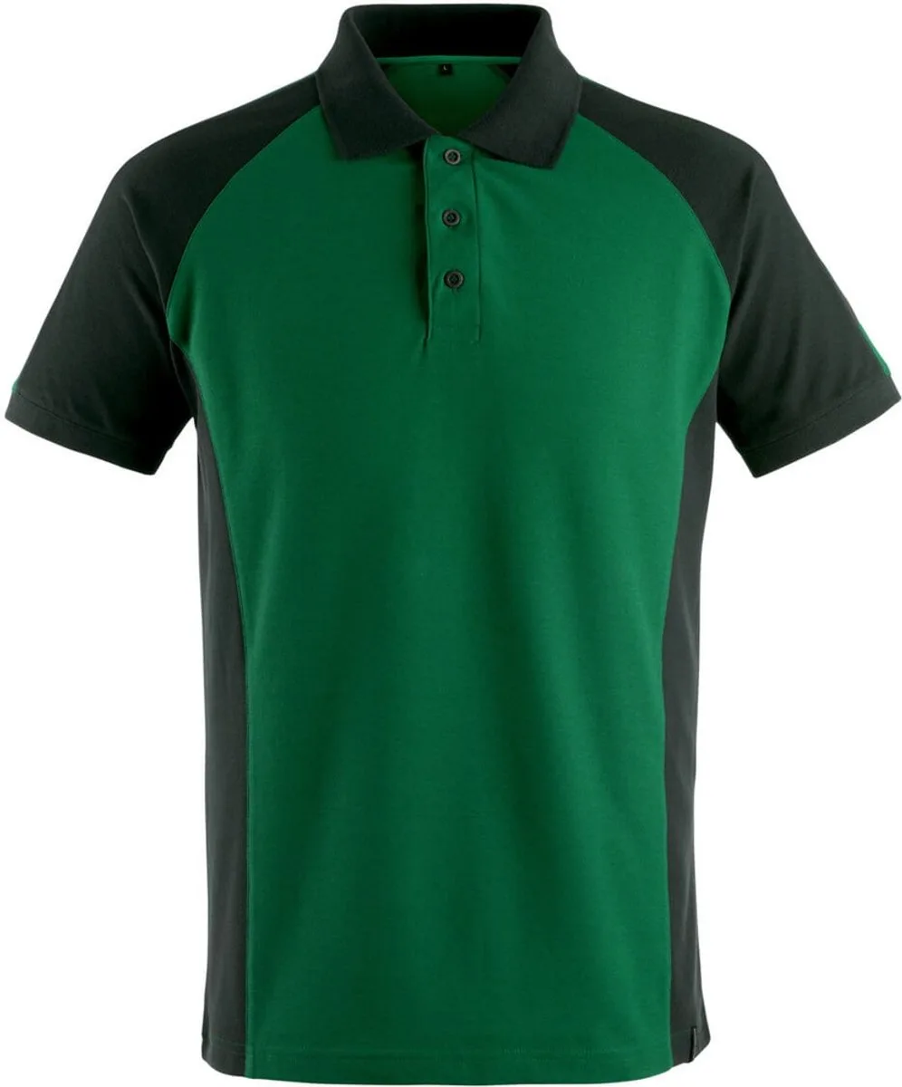 Unique Poloshirt 50569-961 - Groen/Zwart von Mascot, Grün, Schwarz, S – Produktbild