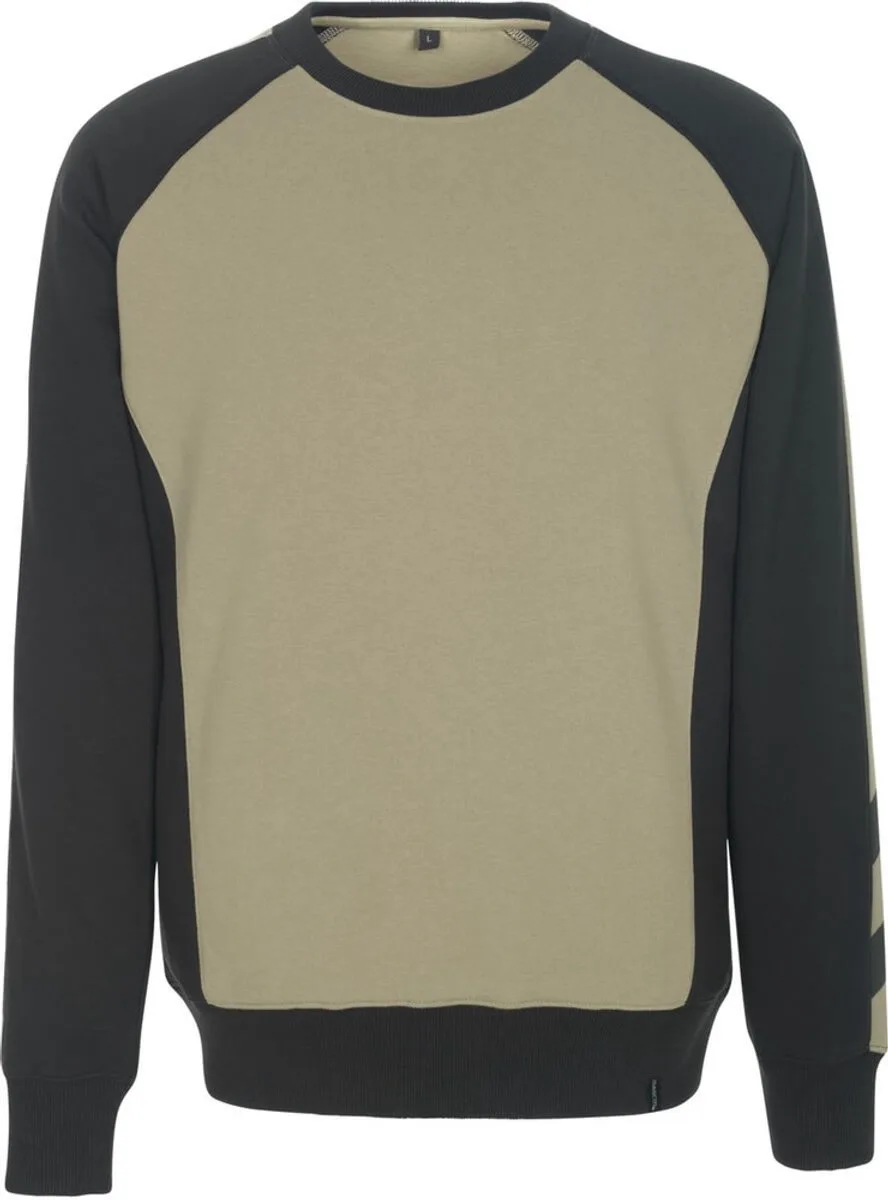 Unique Sweatshirt 50570-962 - lichtkhaki/zwart de Mascot, Lichtkhaki, Noir, XS – image du produit