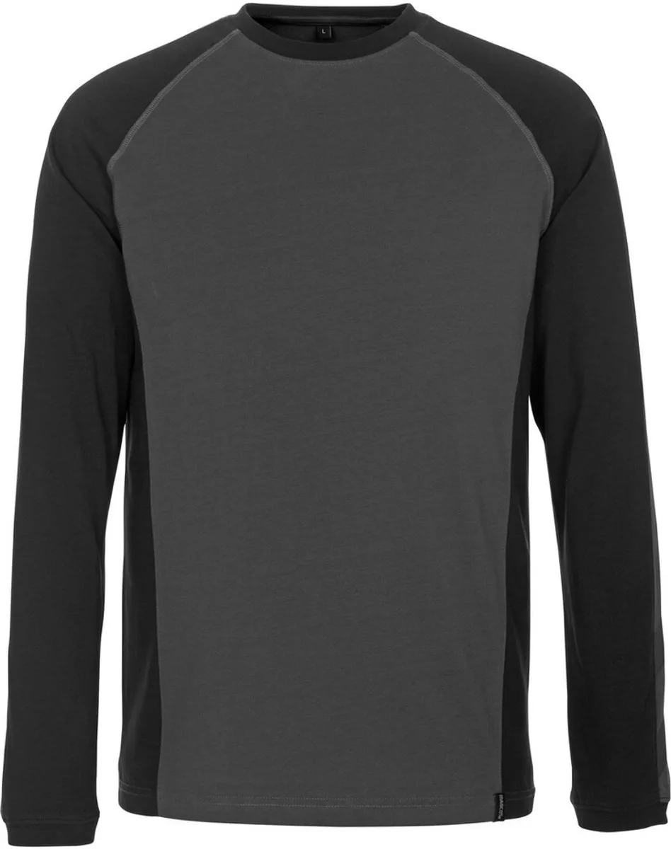 Unique T-shirt, met lange mouwen 50568-959 - donkerantraciet/zwart von Mascot, Donkerantraciet, Schwarz, XS – Produktbild