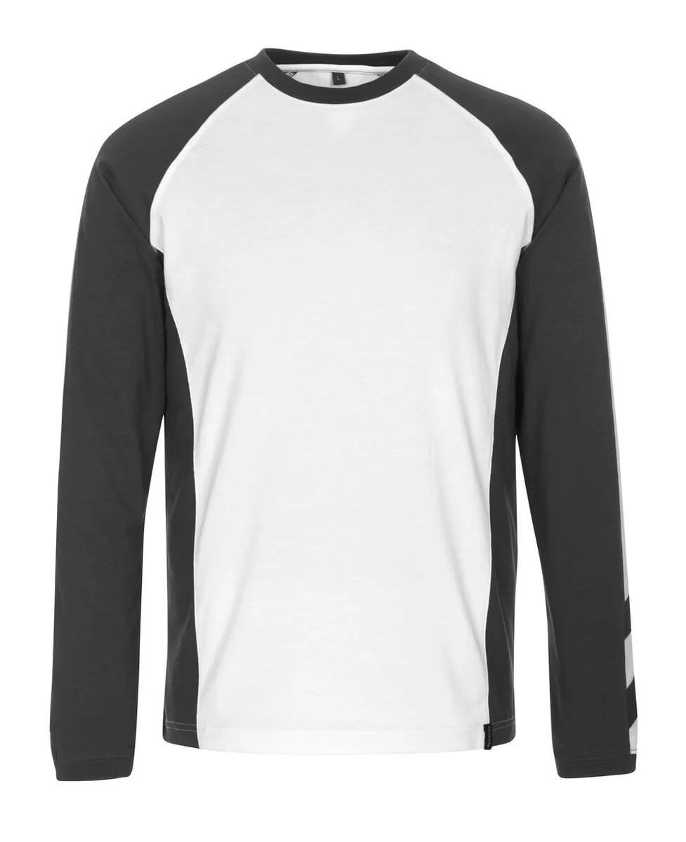 Unique T-shirt, met lange mouwen 50568-959 - wit/donkerantraciet de Mascot, Blanc, Donkerantraciet, XXL – image du produit