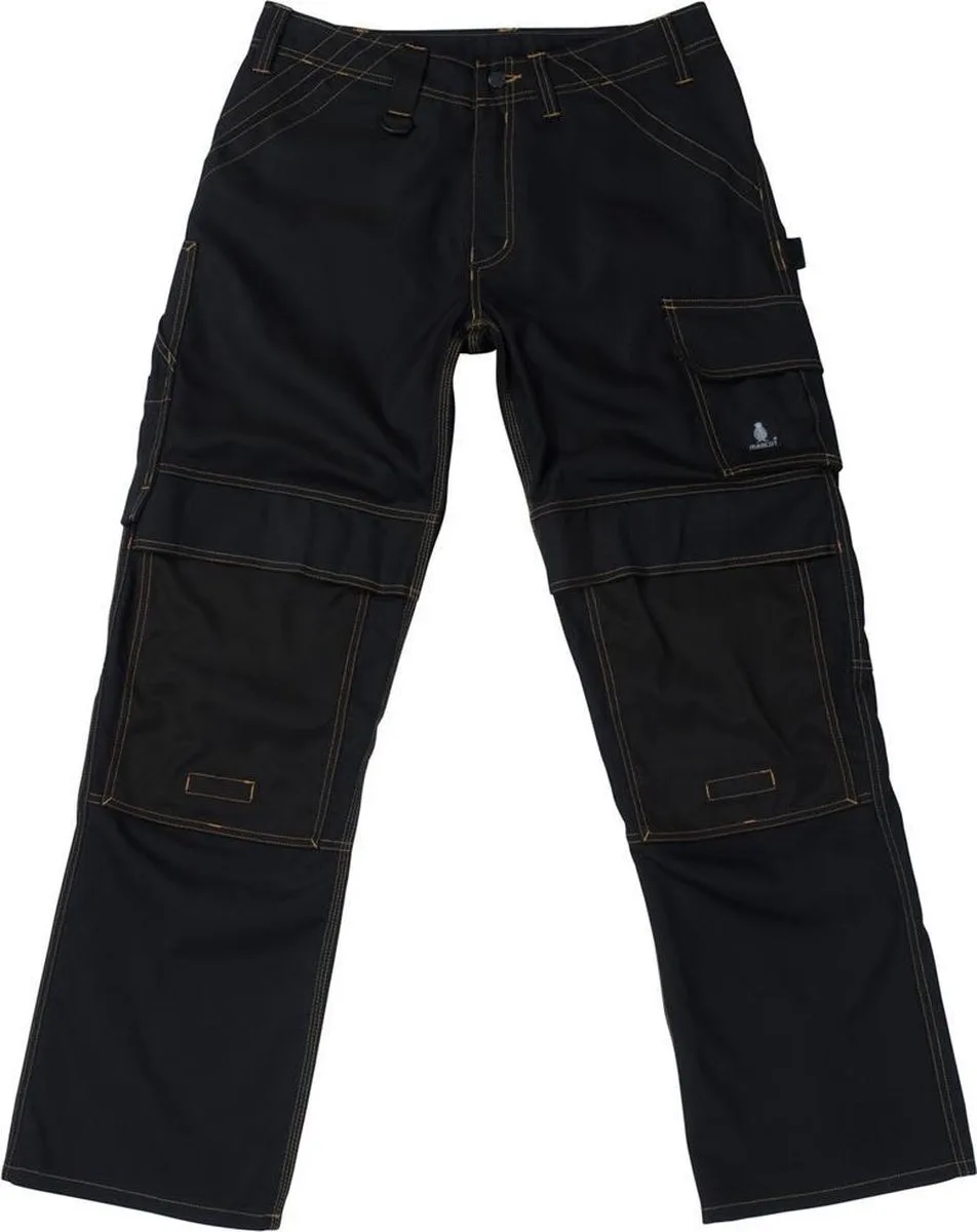 Young Broek met kniezakken 11279-010 - Zwart - 90 fra Mascot, Sort, C60 – produktbillede