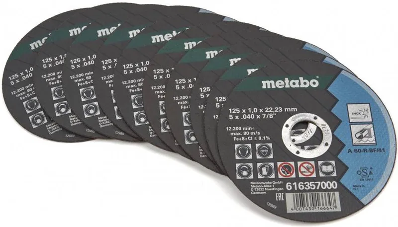 Metabo 616359000 Skæreskive lige 125 mm 22.23 mm 10 stk von Metabo – Produktbild