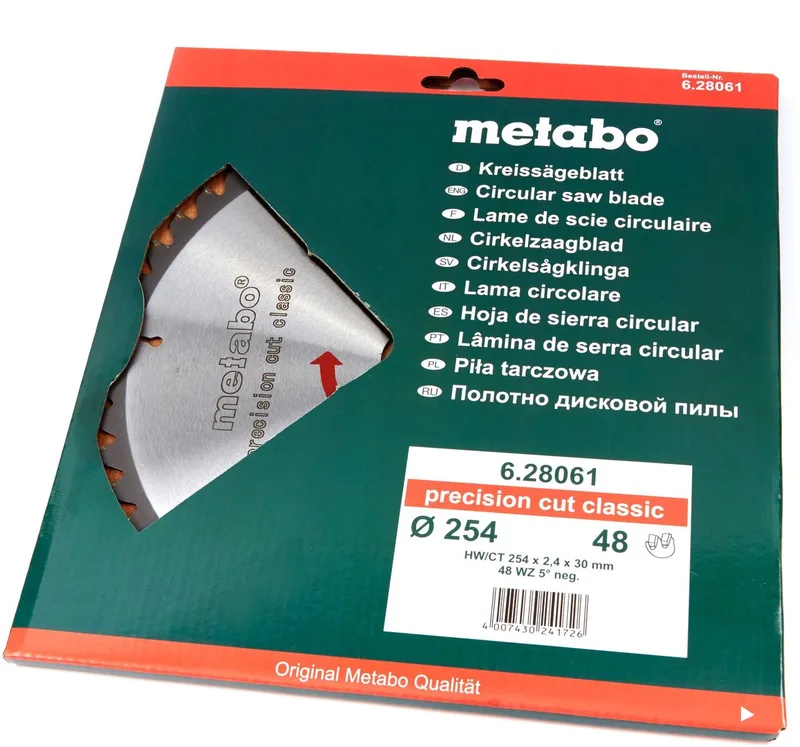 254 x 2,4 x 30 mm Zaagblad voor Hout de Metabo – image du produit