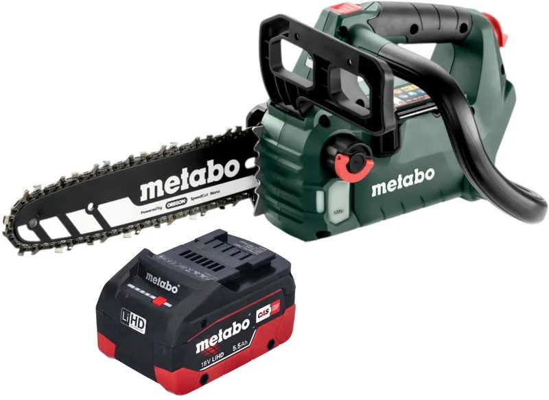 601595850 Accu-kettingzaag MS 18 LTX BL 25 - zonder accu - zonder oplader van Metabo – productafbeelding