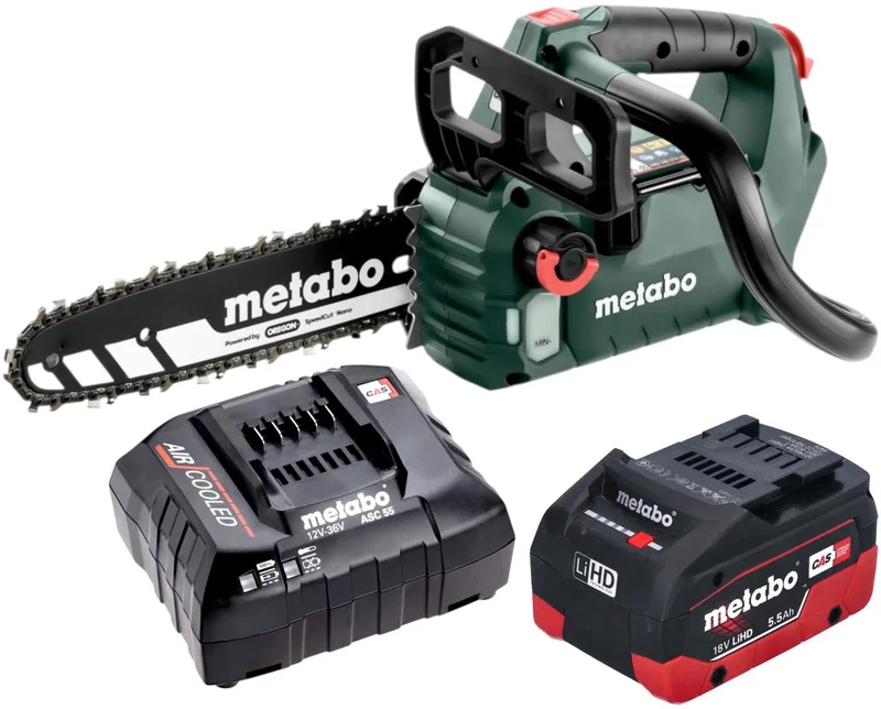 601595850 Accu-kettingzaag MS 18 LTX BL 25 - zonder accu - zonder oplader von Metabo – Produktbild