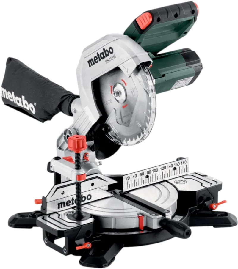 610216000 Afkortzaag KS216M 1100 W 216 mm 30 mm van Metabo – productafbeelding 1 van 5