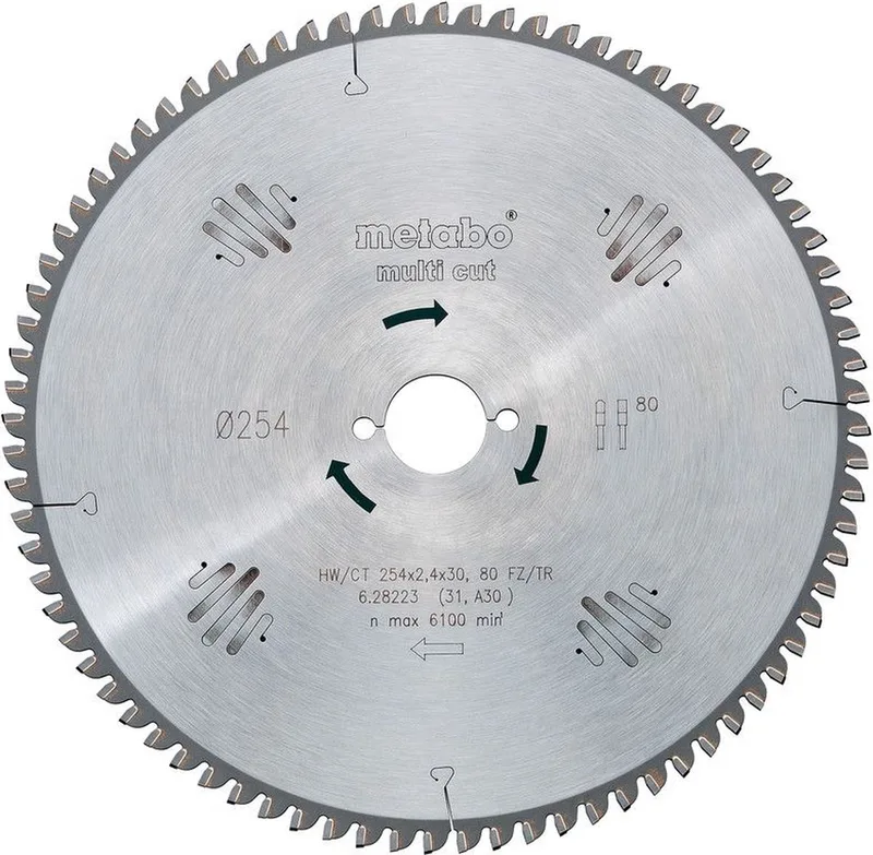 MULTI CUT CLASSIC 628661000 Kreissägeblatt 165 x 20 x 1.4 mm Zähneanzahl: 42 1 St. von Metabo – Produktbild