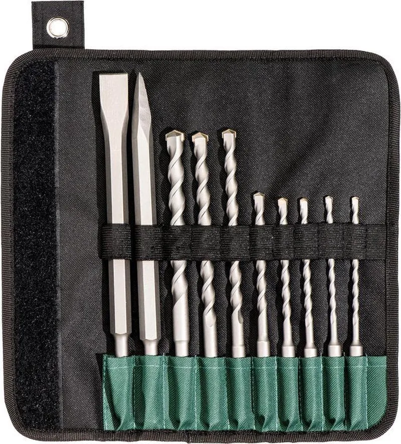 630824000 10 delige SDS-plus boor / beitel set in etui by Metabo – product image