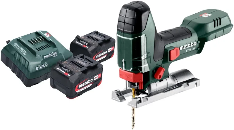 accu-decoupeerzaag ST 18 L 90 18 V 90 mm + 2x accu 4.0 Ah + oplader de Metabo – image du produit