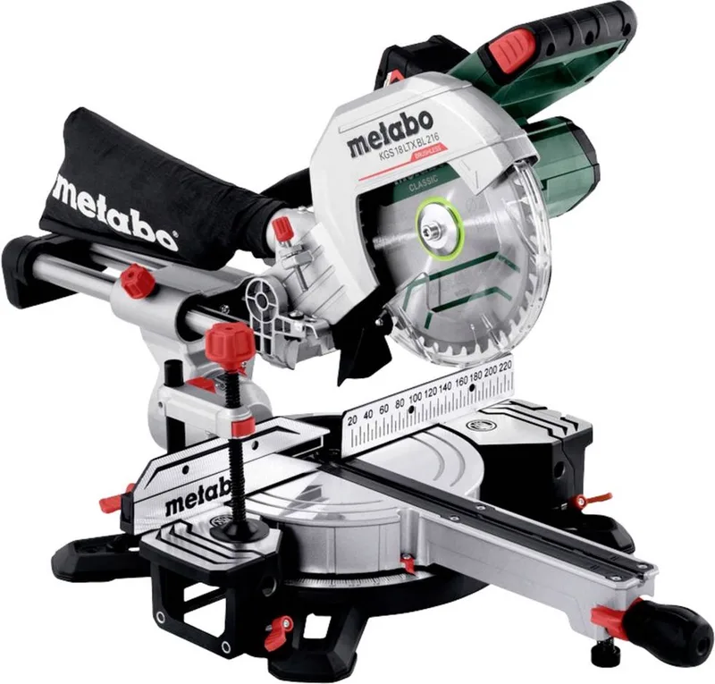 Accu-Kap- en Verstekzaag - Incl. Accu en Lader - 216 mm Zaagblad de Metabo – image du produit