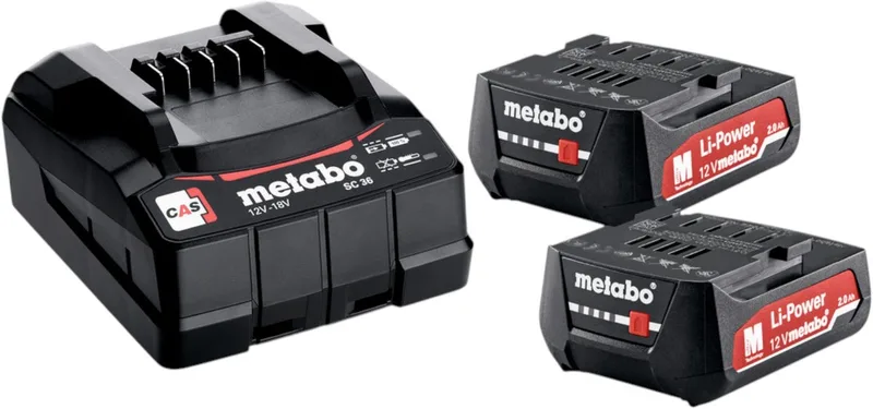Accu Starterset 12V 2.0Ah (2st) - 685300000 by Metabo – product image