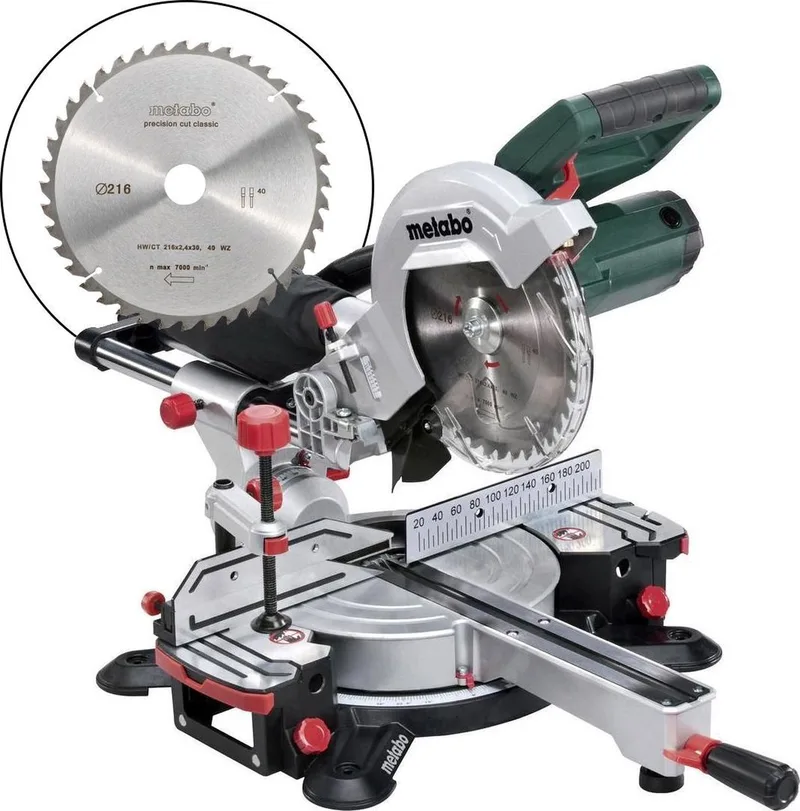 Afkortzaag KGS 216 M-set van Metabo – productafbeelding