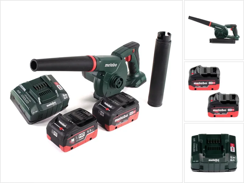 AG 18 accu-blazer 18 V + 2x LiHD accu 5,5 Ah + oplader by Metabo – product image