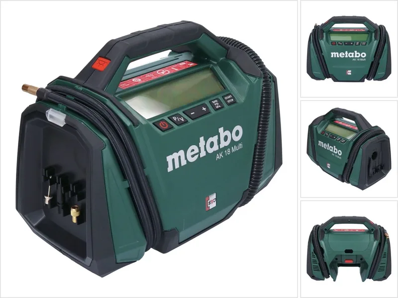 Akku-Kompressor AK 18 Multi (600794850), 18V x Li-Power / LiHD + von Metabo, Grün – Produktbild