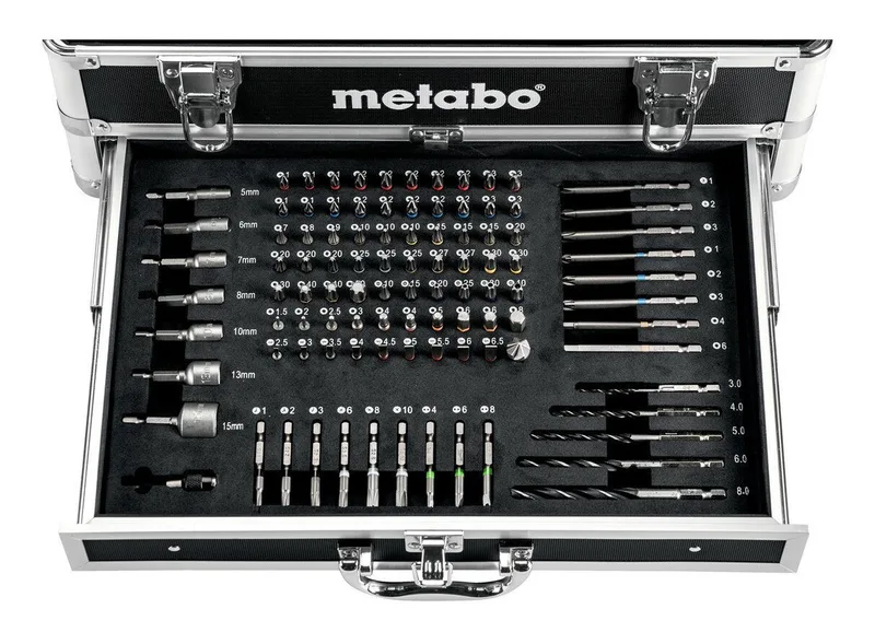 Akku-Bohrschrauber BS 18V, 18 V, 2 Akkus + Alu-Koffer + viel Zubehör von Metabo – Produktbild 2 von 2