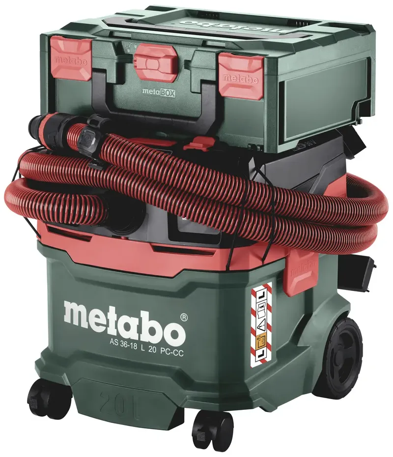 Akku-Nass-/Trockensauger AS 36-18 L 20 PC-CC (602072850) mit manueller Filterabreinigung und CordlessControl de Metabo – image du produit 2 sur 2