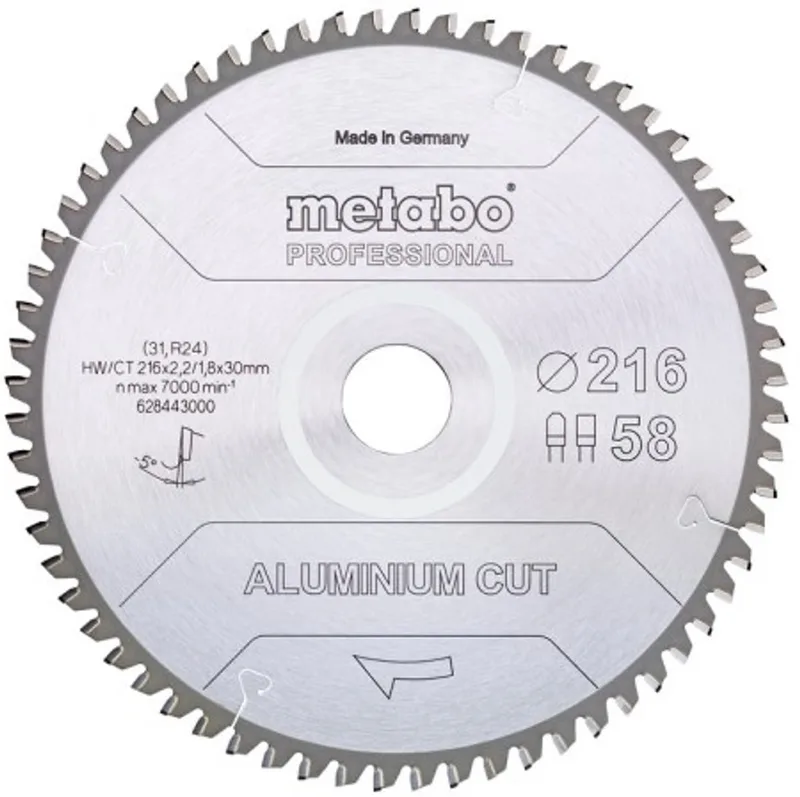 ALUMINIUM CUT PROFESSIONAL 628448000 Lame de scie circulaire 305 x 30 x 2.2 mm Nombre de dents: 84 1 pc(s) de Metabo – image du produit