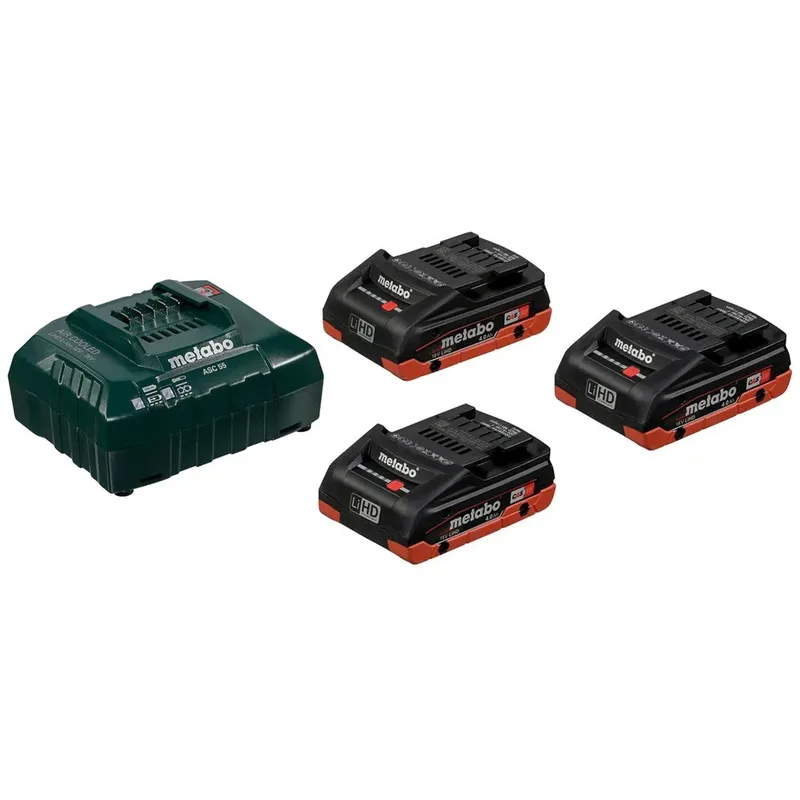 Basis Asc 30-36v + 3x 18v 4.0ah Ladegerät Und Batterie von Metabo – Produktbild