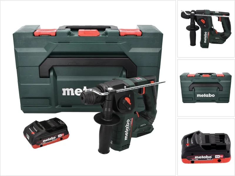 BH 18 LTX BL 16 accu-boorhamer 18 V 1,3 J SDS-plus Brushless + 1x accu 4,0 Ah + MetaBOX - zonder oplader de Metabo – image du produit