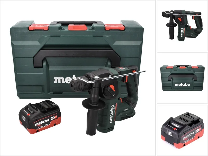 BH 18 LTX BL 16 accu-boorhamer 18 V 1,3 J SDS-plus Brushless + 1x accu 5,5 Ah + MetaBOX - zonder oplader van Metabo – productafbeelding