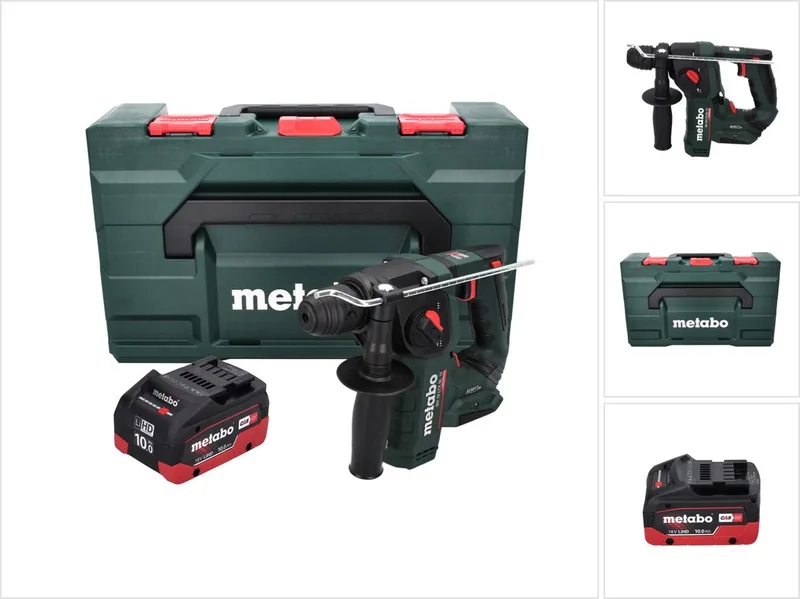 BH 18 LTX BL 16 accuboormachine 18 V 1,3 J SDS-plus Brushless + 1x accu 10,0 Ah + MetaBOX - zonder oplader von Metabo – Produktbild