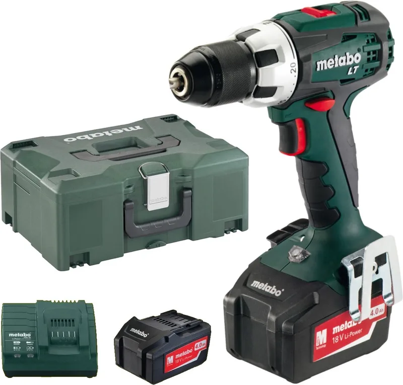 BS 18 LT Accu Schroefboormachine 18V 4.0Ah Li-Ion in Koffer de Metabo – image du produit