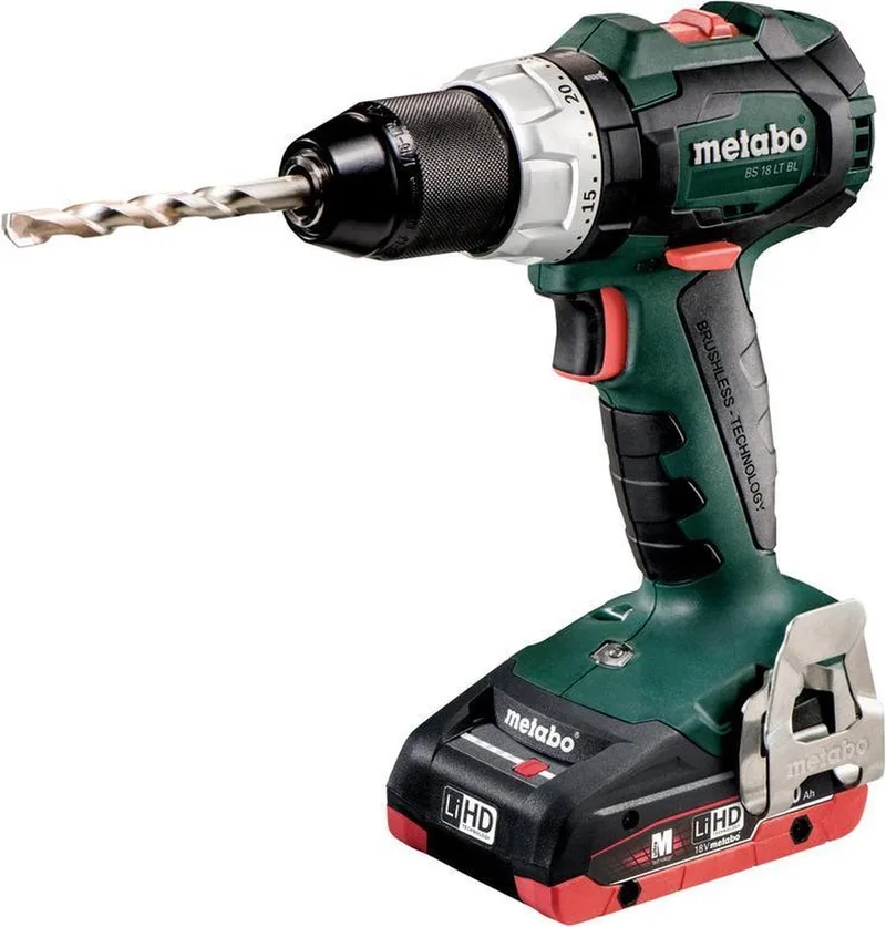 BS 18 LT BL 18V LiHD accu boor-/schroefmachine set (2x 3,5Ah accu) in koffer - koolborstelloos. van Metabo – productafbeelding