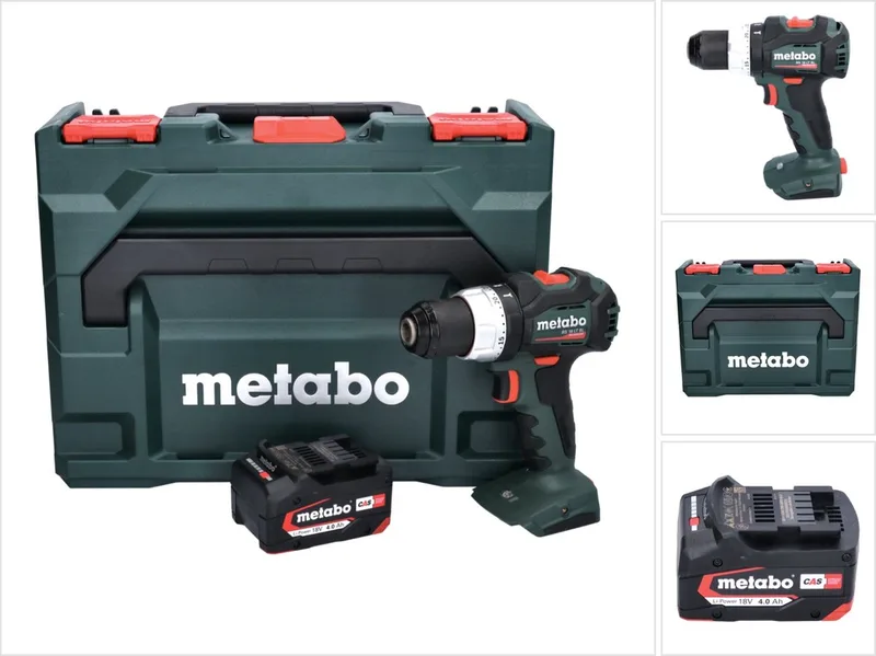BS 18 LT BL accuboormachine 18 V 75 Nm borstelloos + 1x accu 4,0 Ah + metaBOX - zonder oplader de Metabo – image du produit