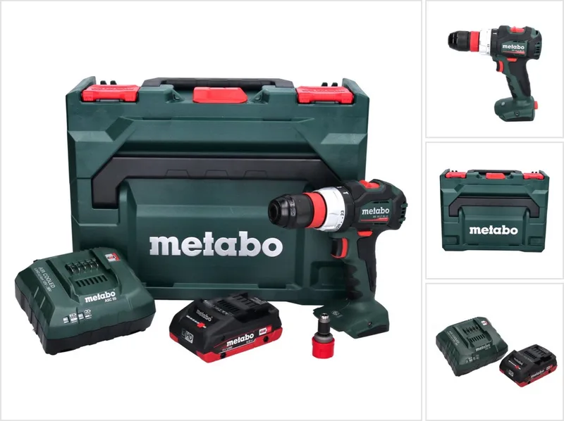 BS 18 LT BL Q accuboormachine 18 V 75 Nm borstelloos + 1x accu 4,0 Ah + oplader + metaBOX de Metabo – image du produit