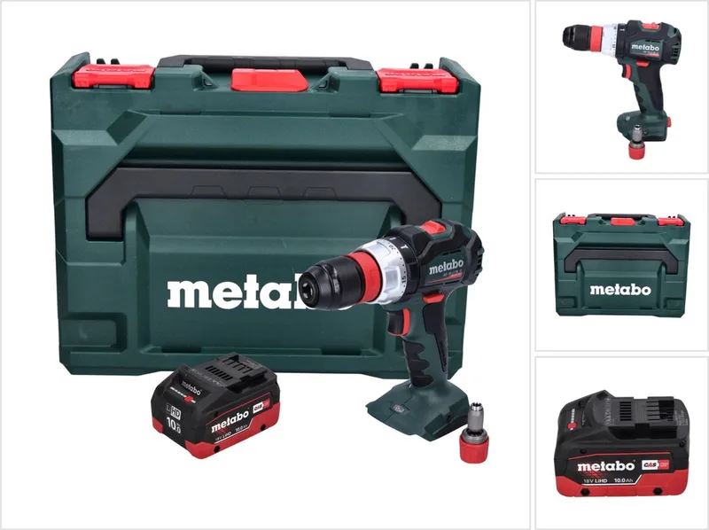 BS 18 LT BL Q accuboormachine 18 V 75 Nm borstelloos + 1x accu 10.0 Ah + metaBOX - zonder lader von Metabo – Produktbild