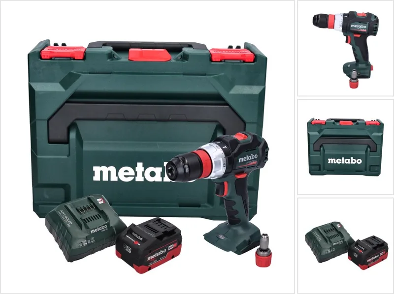 BS 18 LT BL Q accuboormachine 18 V 75 Nm borstelloos + 1x accu 8,0 Ah + oplader + metaBOX de Metabo – image du produit