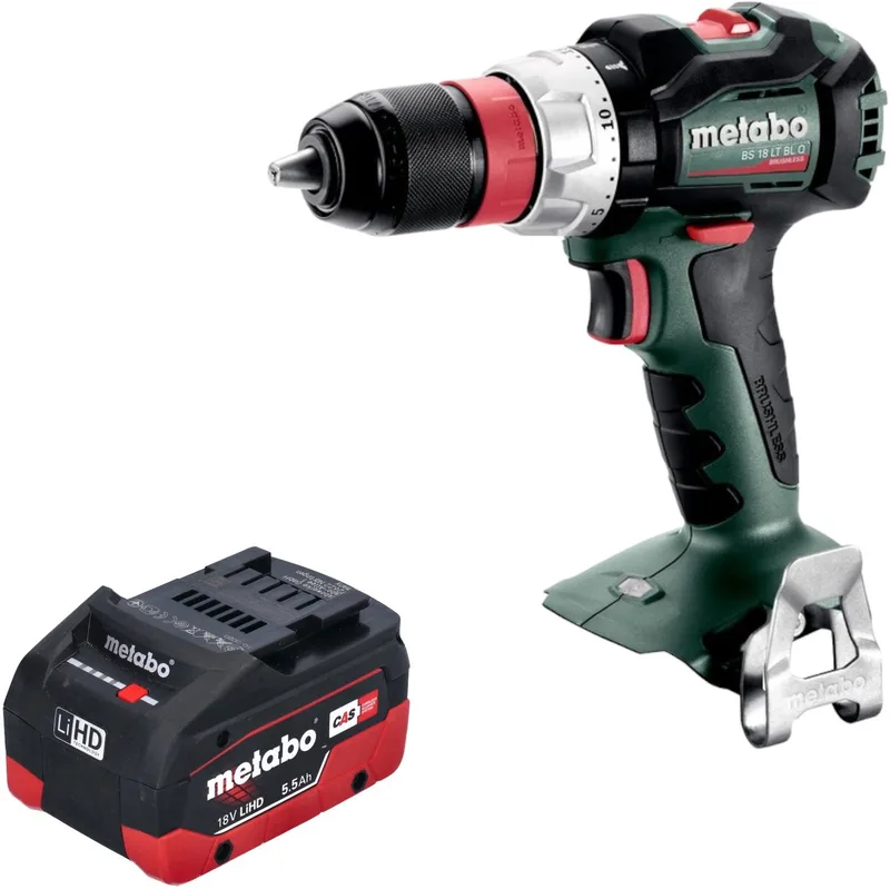 BS 18 LT BL Q Accuboormachine 18 V 75 Nm borstelloos + 1x LiHD accu 5,5 Ah - zonder lader by Metabo – product image