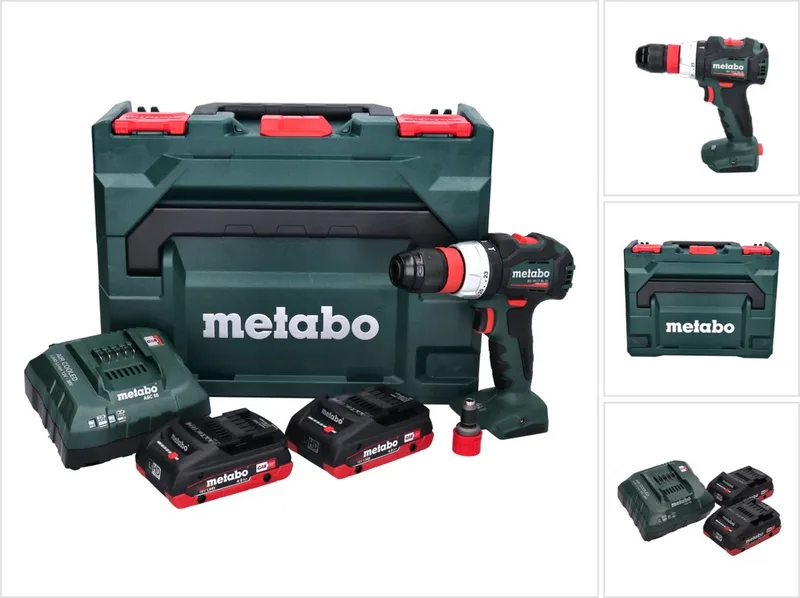 BS 18 LT BL Q accuboormachine 18 V 75 Nm borstelloos + 2x accu 4,0 Ah + oplader + metaBOX by Metabo – product image