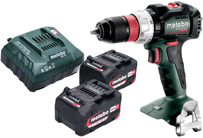 BS 18 LT BL Q accuboormachine 18 V 75 Nm borstelloos + 2x accu 4.0 Ah + lader by Metabo – product image