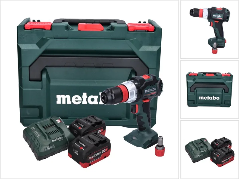 BS 18 LT BL Q accuboormachine 18 V 75 Nm borstelloos + 2x accu 8,0 Ah + oplader + metaBOX by Metabo – product image