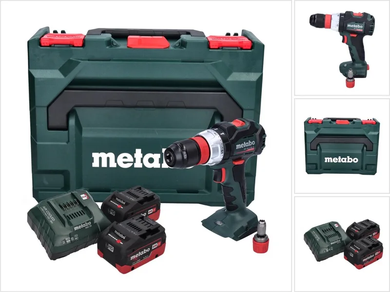 BS 18 LT BL Q accuboormachine 18 V 75 Nm borstelloos + 2x accu 5,5 Ah + oplader + metaBOX van Metabo – productafbeelding