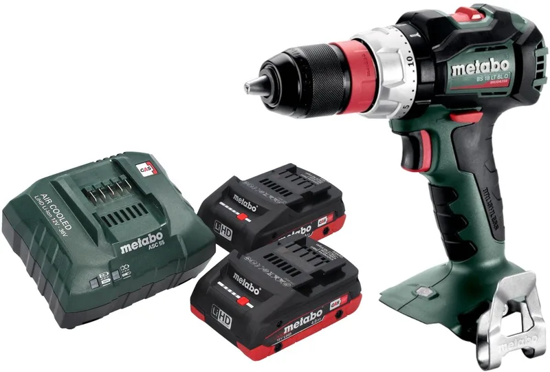 BS 18 LT BL Q accuboormachine 18 V 75 Nm borstelloos + 2x LiHD accu 4.0 Ah + lader von Metabo – Produktbild
