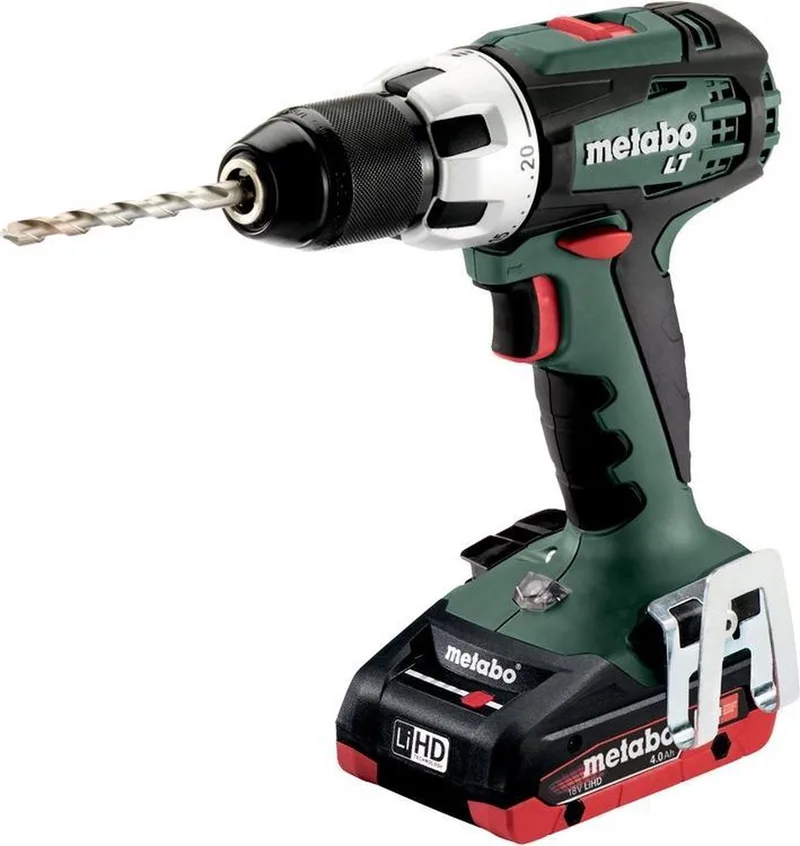 BS 18 LT LiHD accu boor-/schroefmachine set (2x 4.0ah accu) in koffer von Metabo – Produktbild