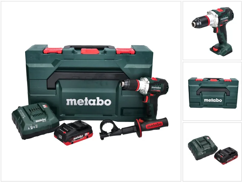 BS 18 LTX BL I Accuboormachine 18 V 130 Nm + 1x accu 4.0 Ah + lader + metaBOX fra Metabo – produktbillede