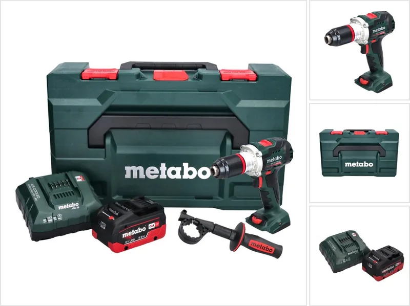 BS 18 LTX BL I Accuboormachine 18 V 130 Nm + 1x accu 5,5 Ah + lader + metaBOX de Metabo – image du produit