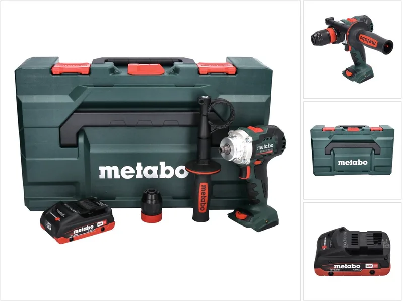 BS 18 LTX BL Q I accuboormachine 18 V 130 Nm borstelloos + 1x accu 4,0 Ah + metaBOX - zonder oplader de Metabo – image du produit