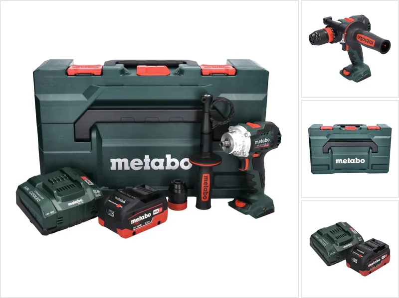 BS 18 LTX BL Q I accuboormachine 18 V 130 Nm borstelloos + 1x accu 5,5 Ah + oplader + metaBOX fra Metabo – produktbillede